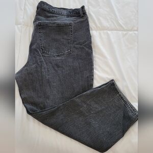 Abercrombie & Fitch The Mom High Rise Jean - Dark Gray / Black